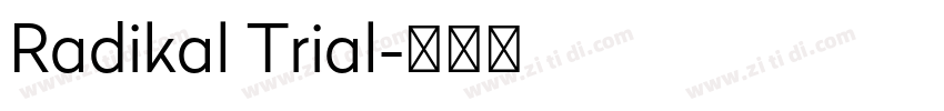 Radikal Trial字体转换